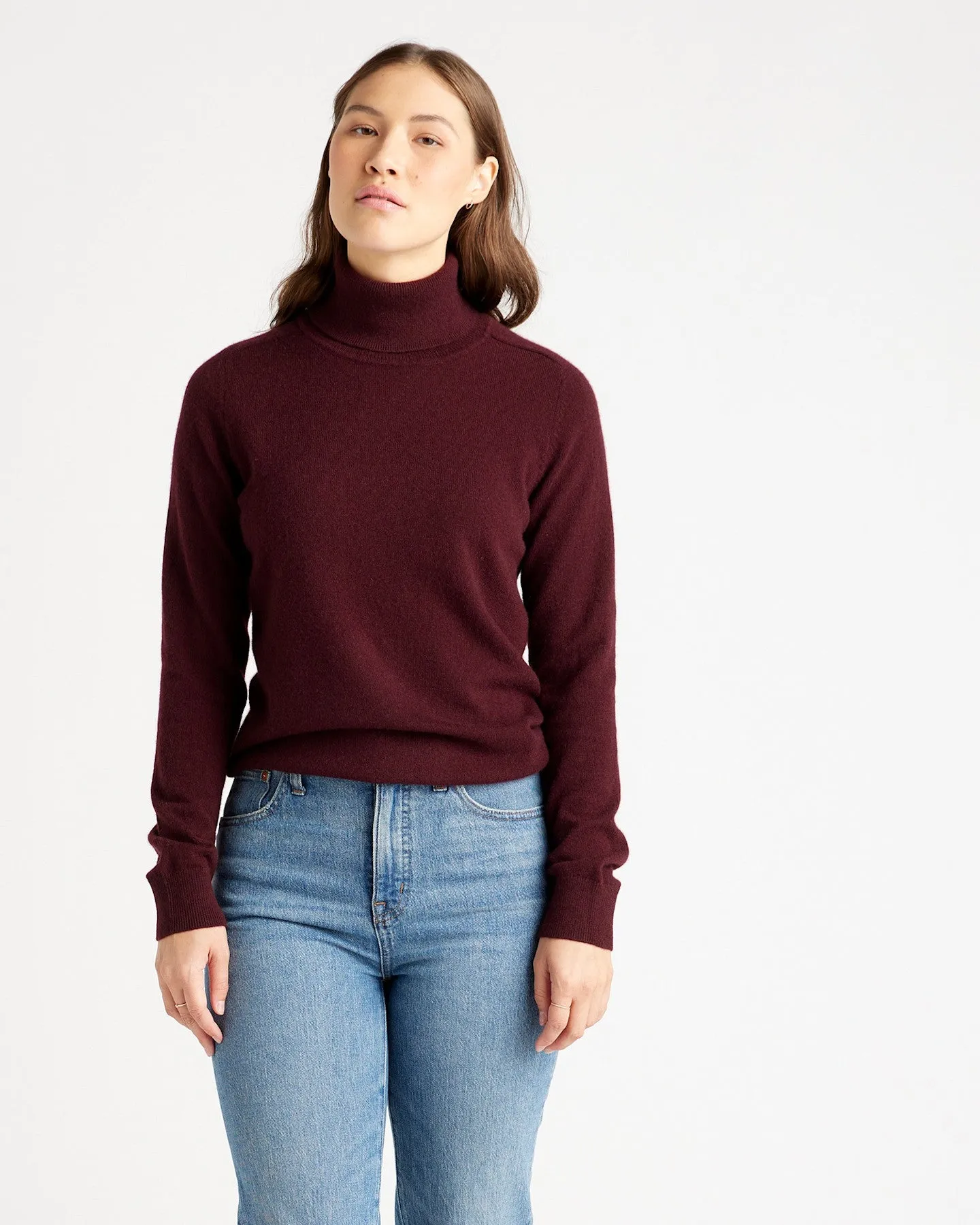 Lightweight Mongolian Cashmere Turtleneck Sweater