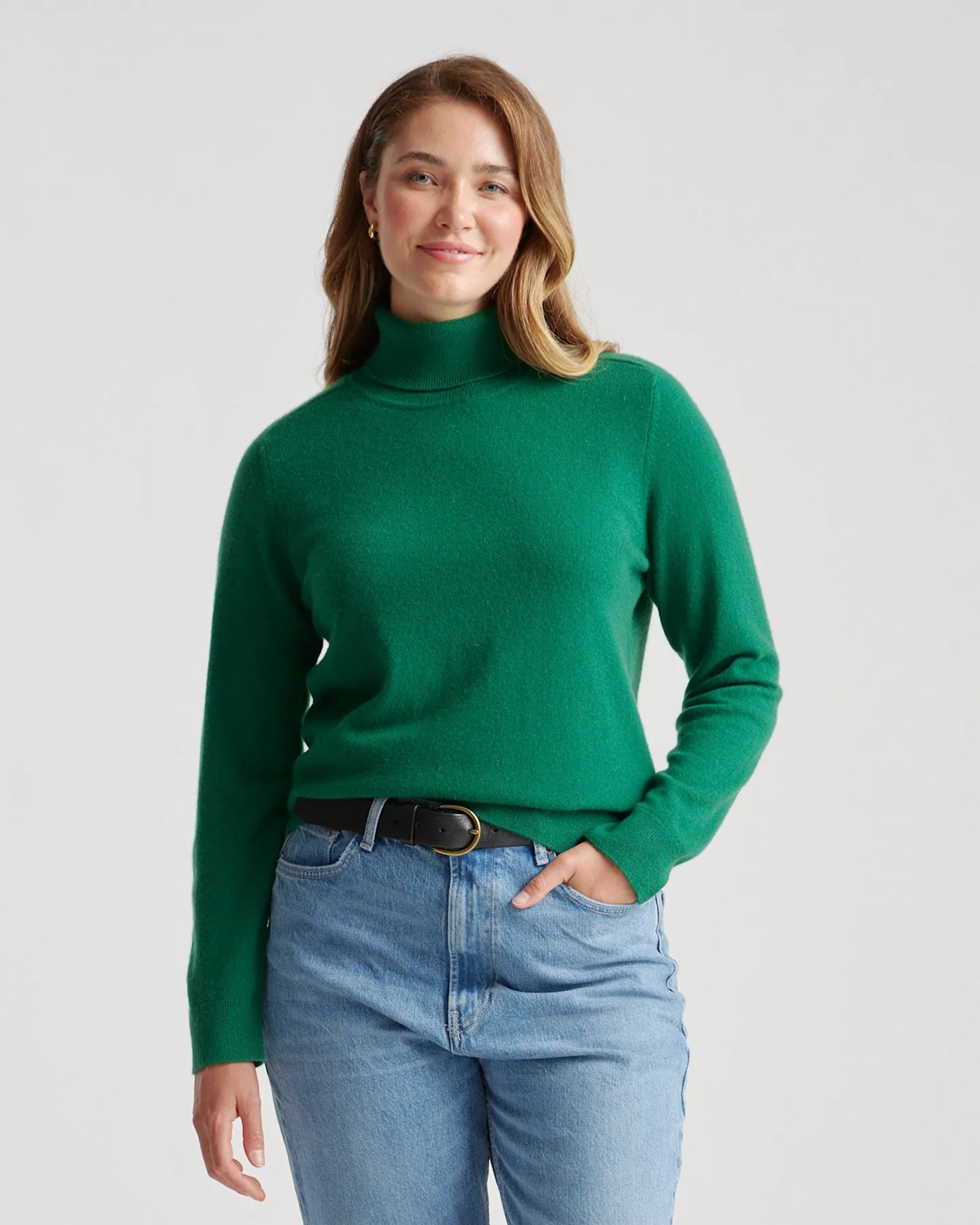 Lightweight Mongolian Cashmere Turtleneck Sweater