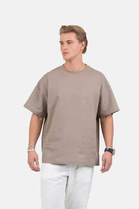 linen T-shirt mocha