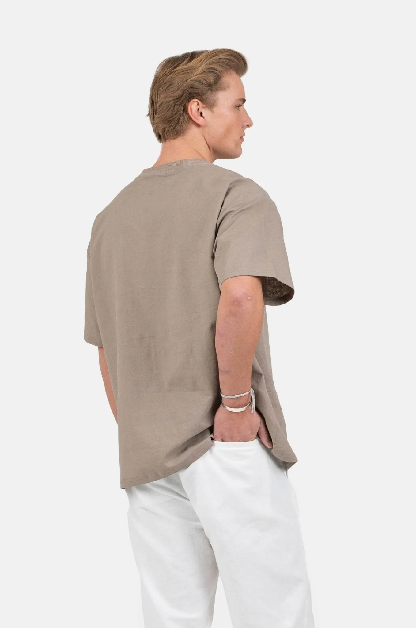 linen T-shirt mocha