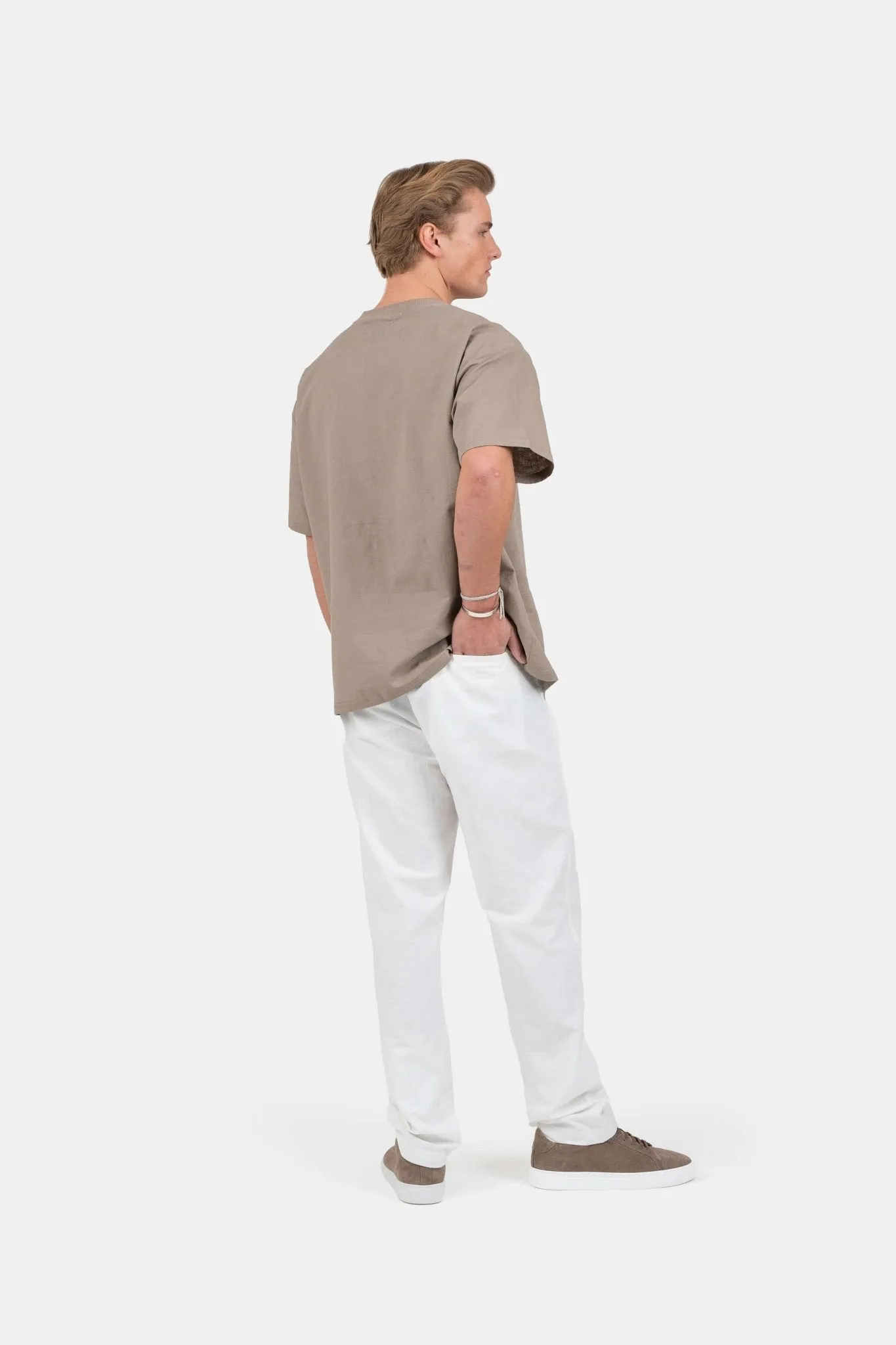 linen T-shirt mocha