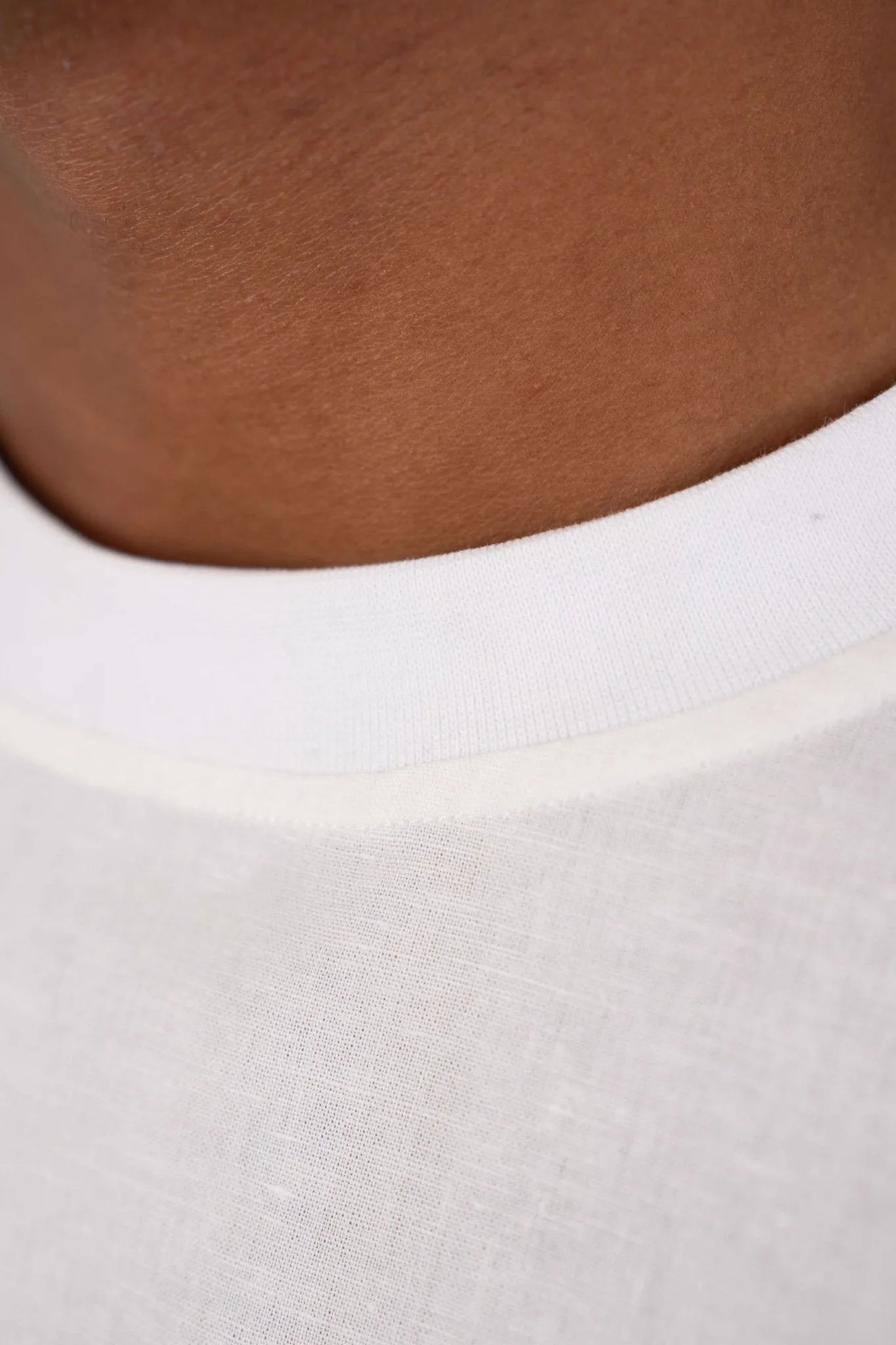 linen T-shirt white