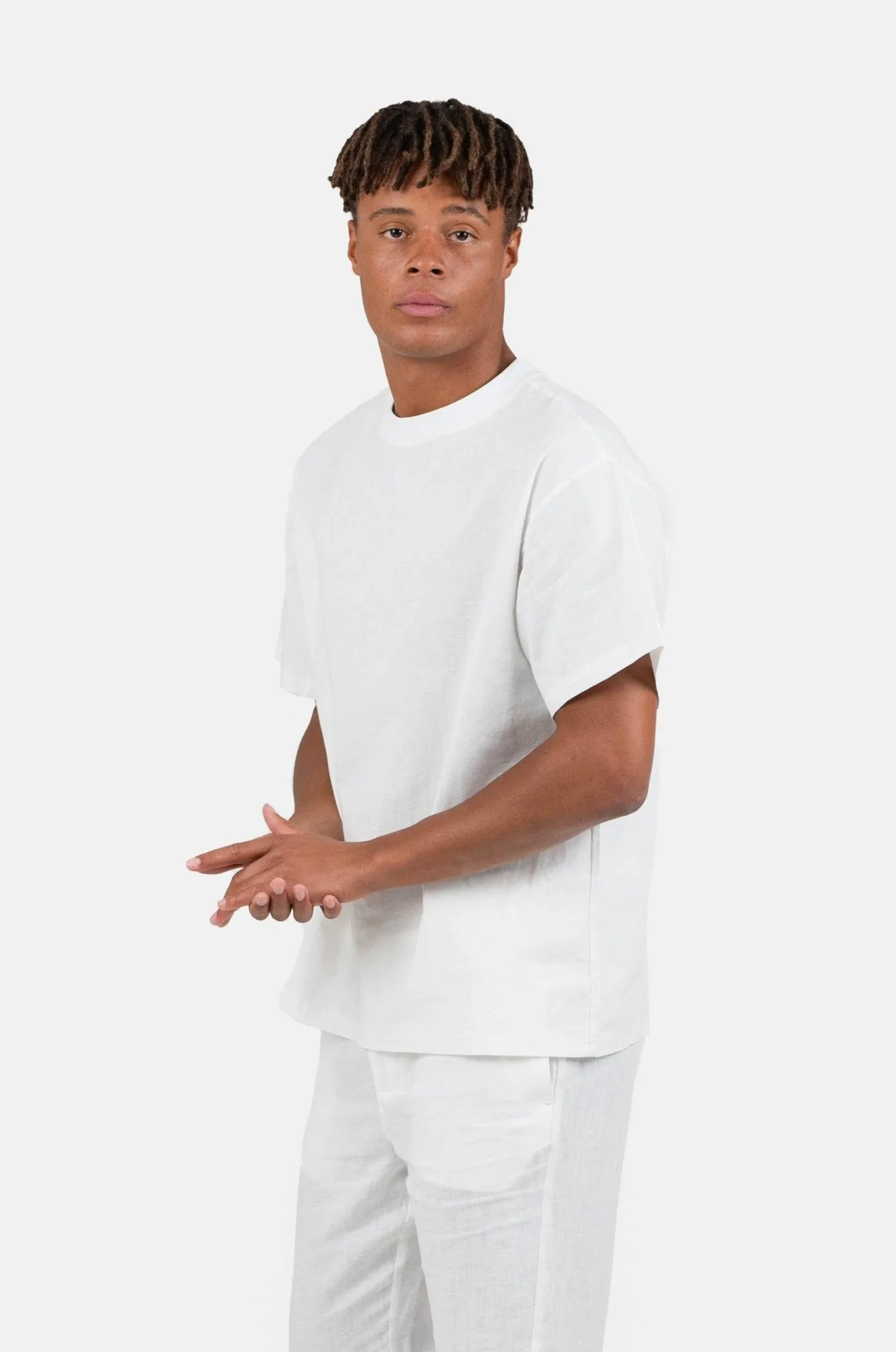 linen T-shirt white
