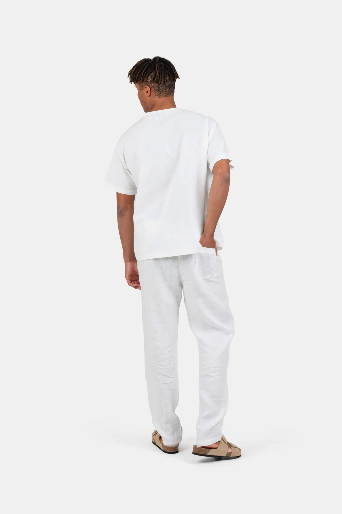 linen T-shirt white