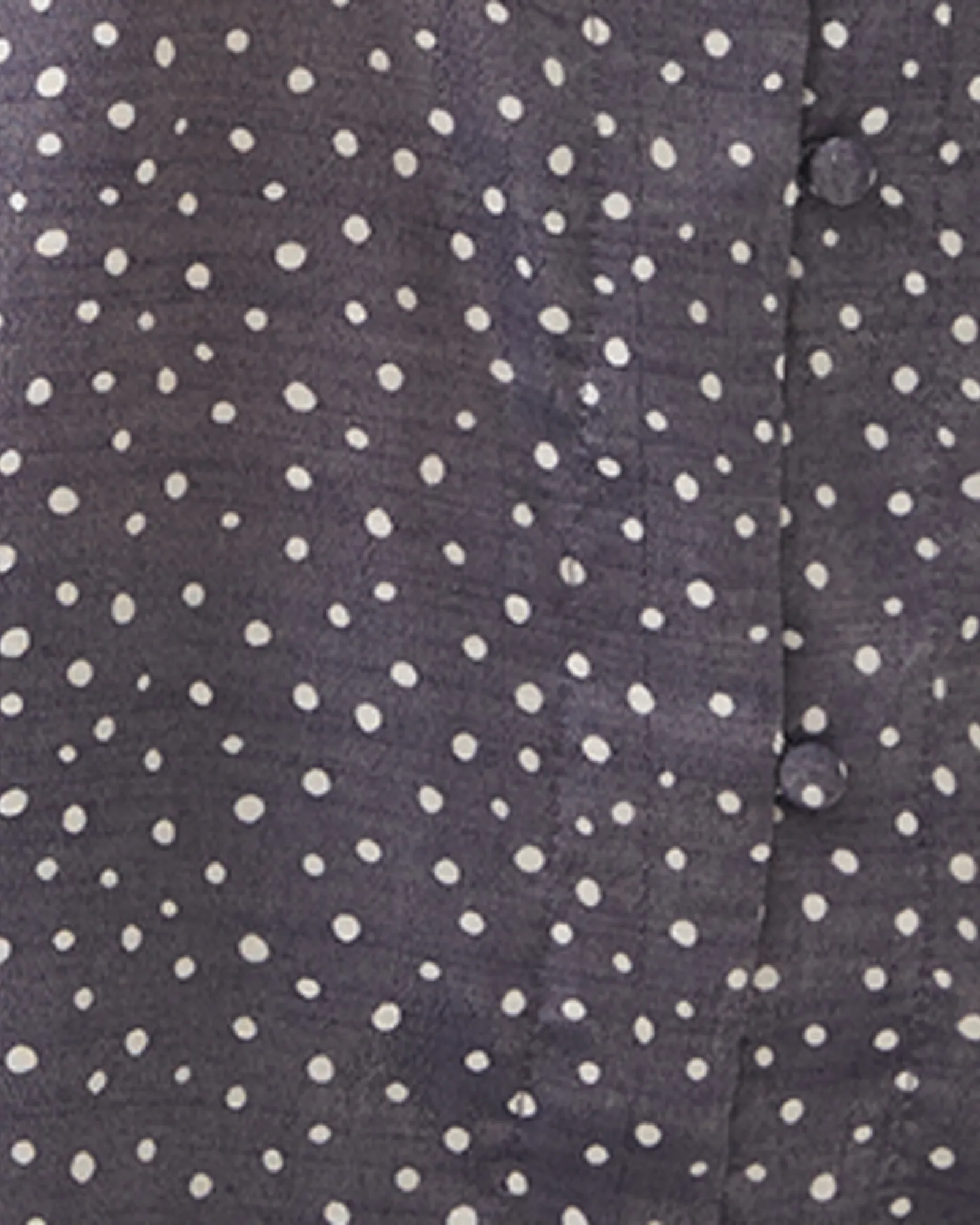 Lucile Button Loop Tie Front Top | Navy