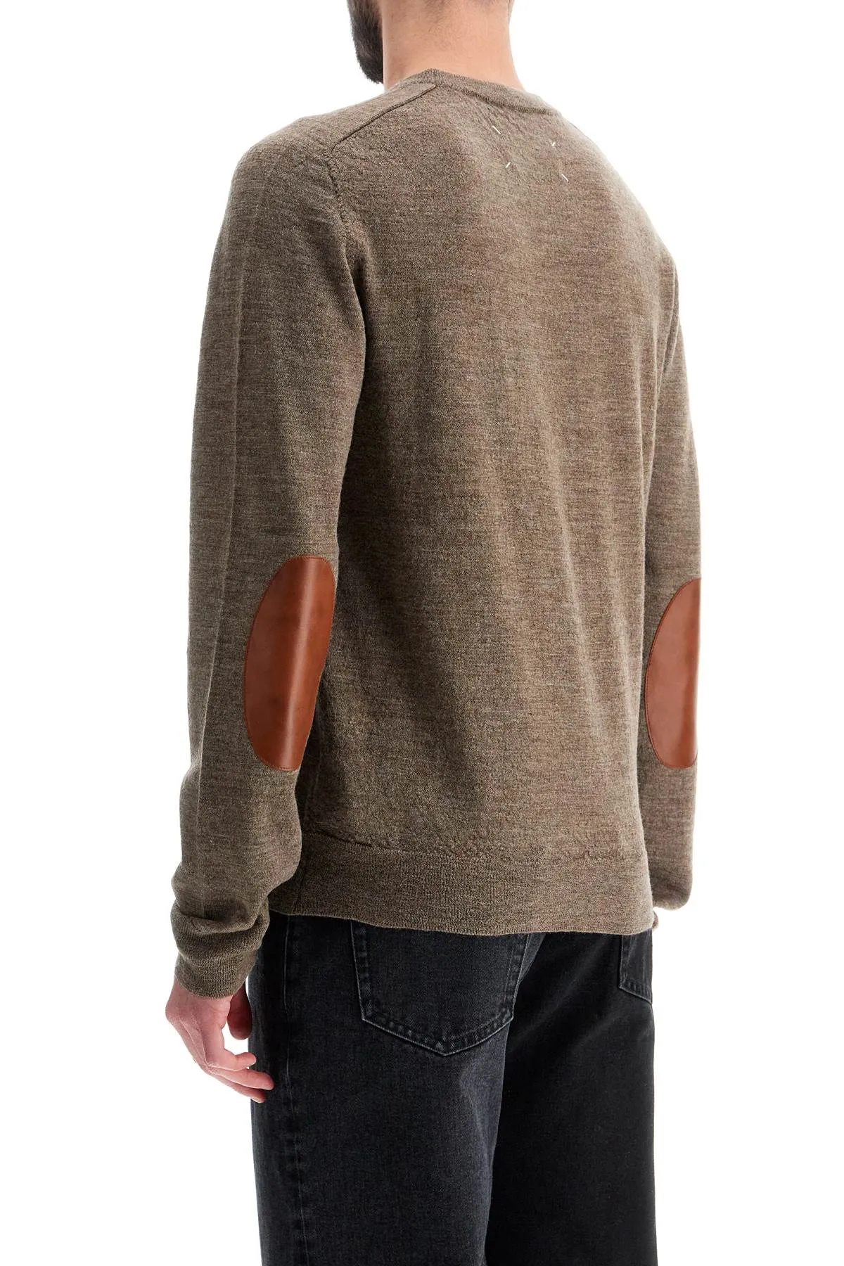 MAISON MARGIELA Pullover Con Toppe A Contrasto