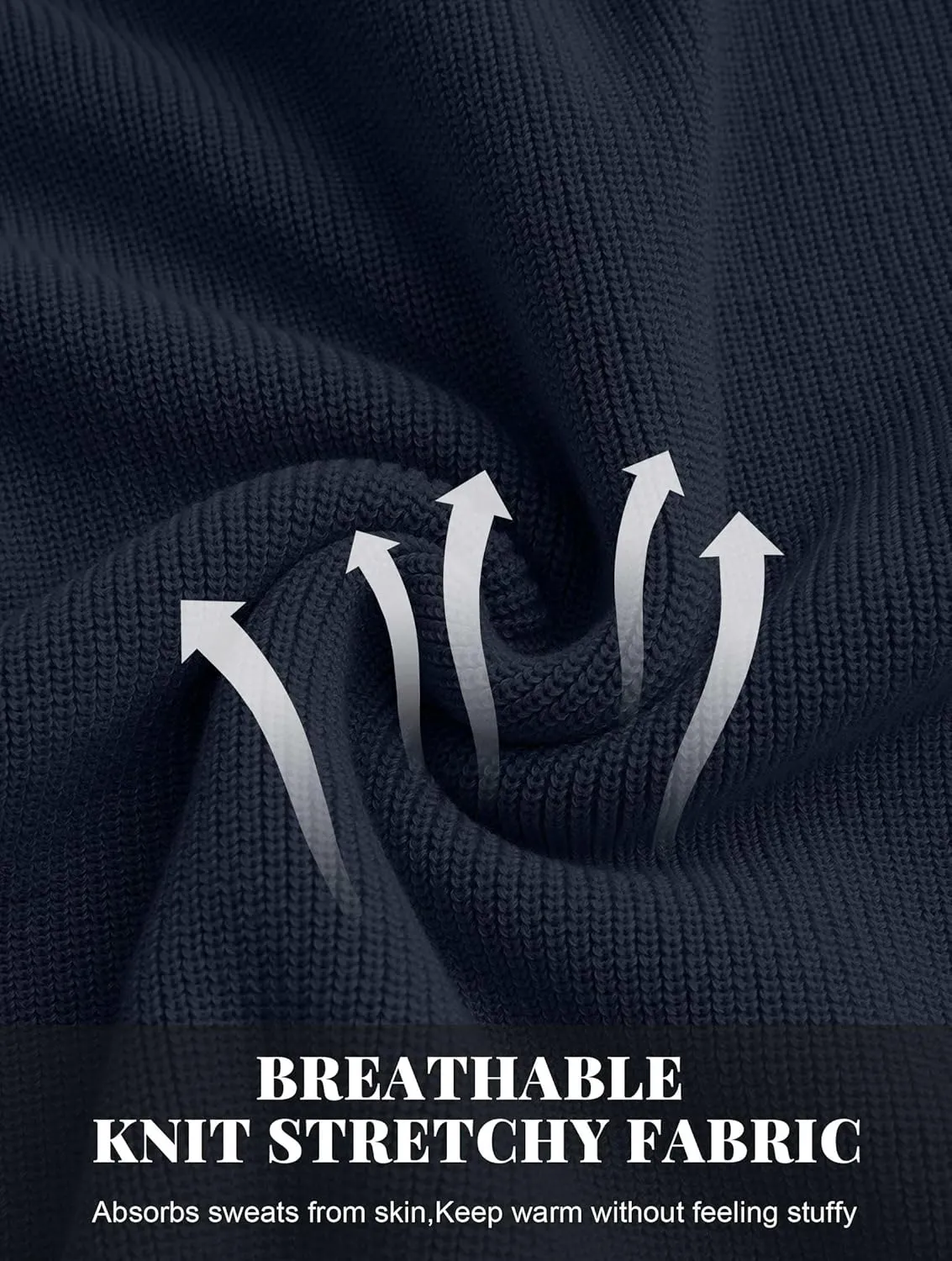Men Henley Knit Sweater Long Sleeve Button Sweater Casual Pullover Lightweight Slim Fit Tops