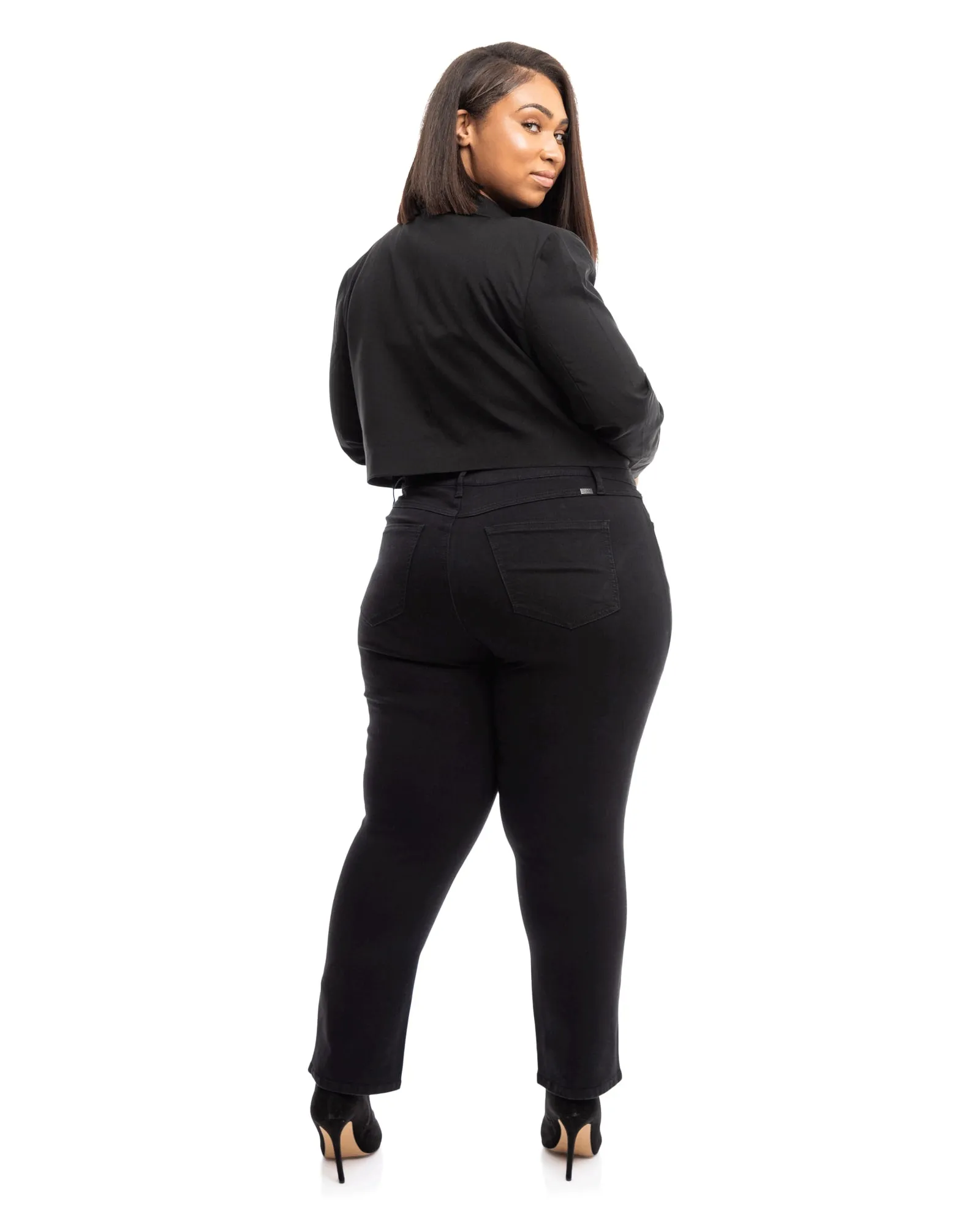 Micky Cheeky Straight Jean | Black