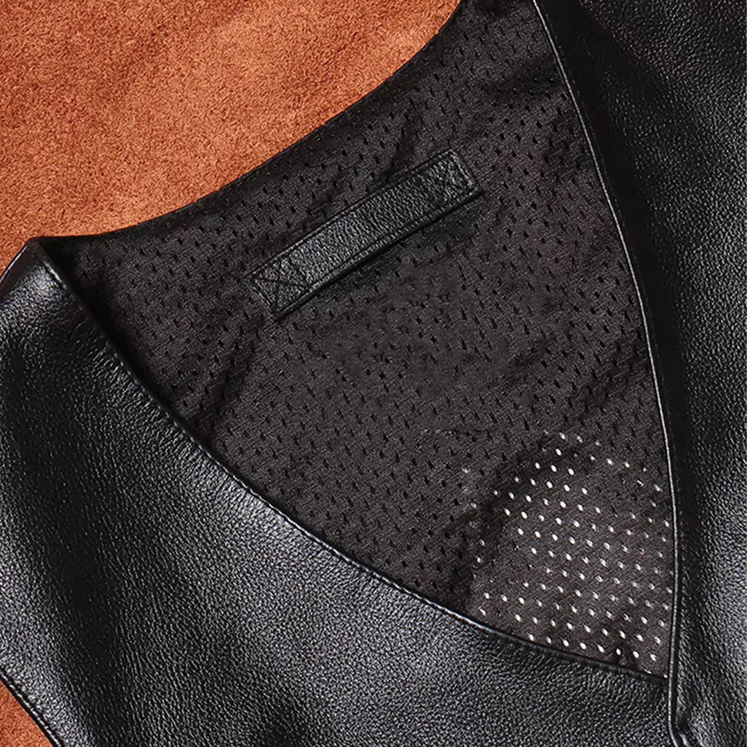 Native Cowhide Leather Vest