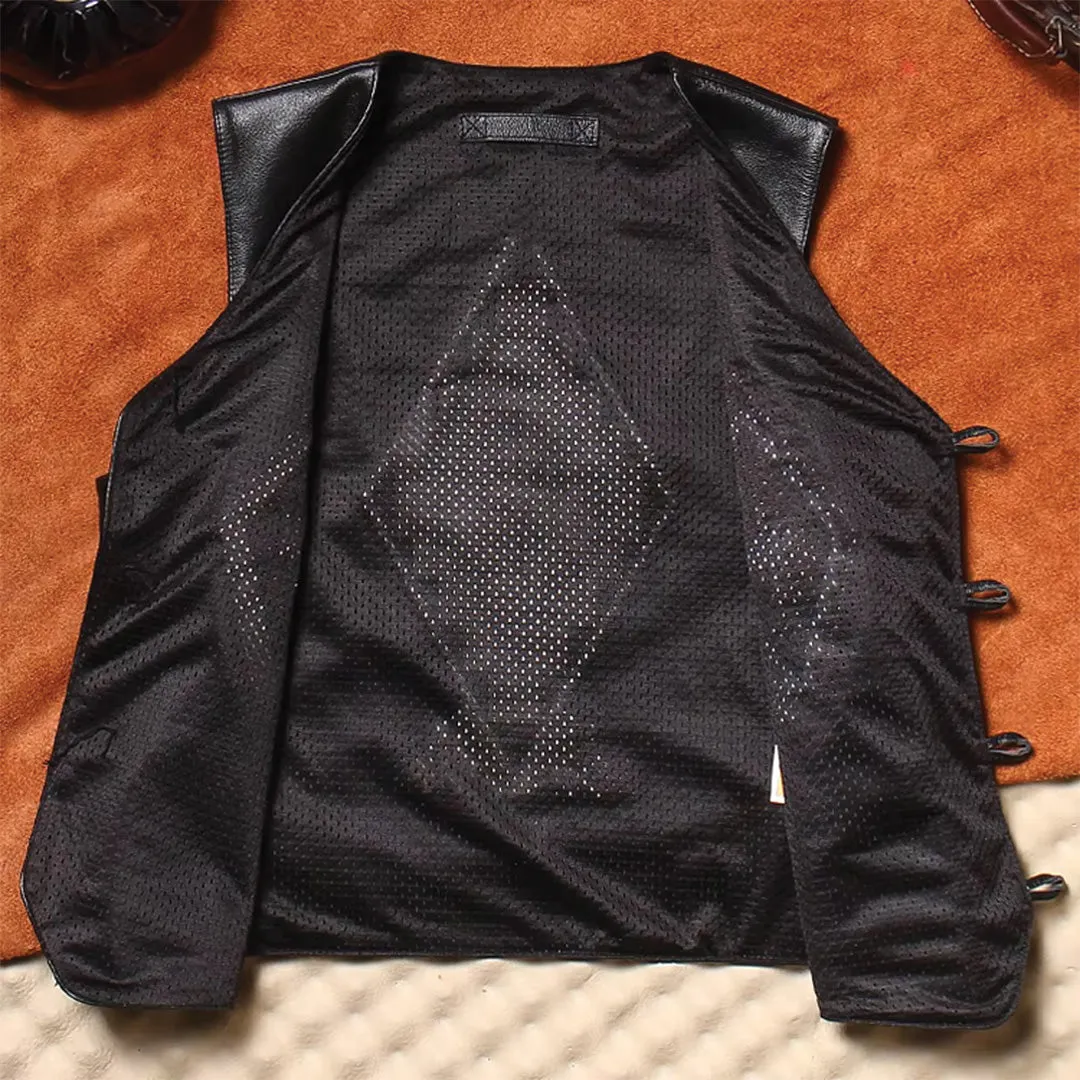 Native Cowhide Leather Vest
