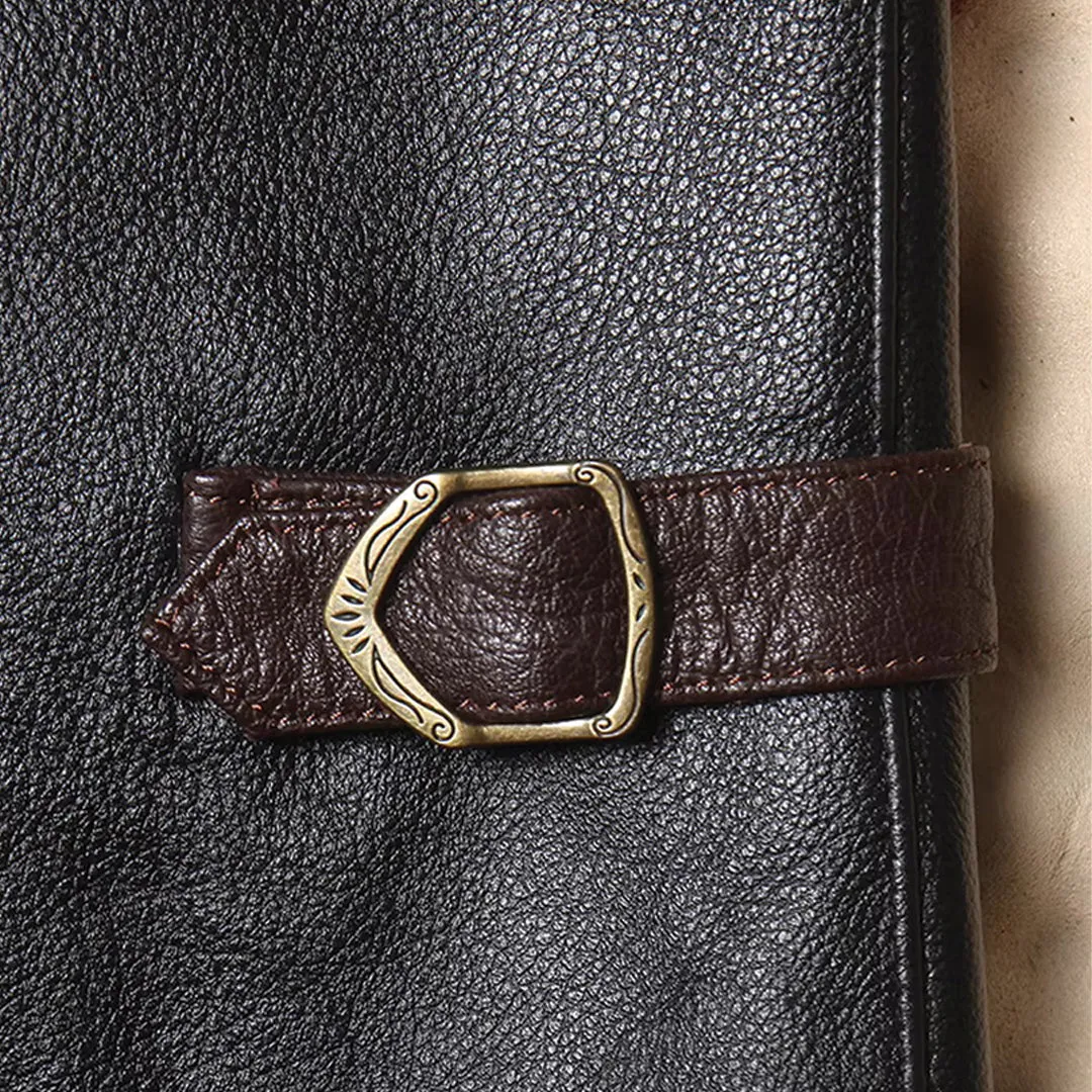 Native Cowhide Leather Vest