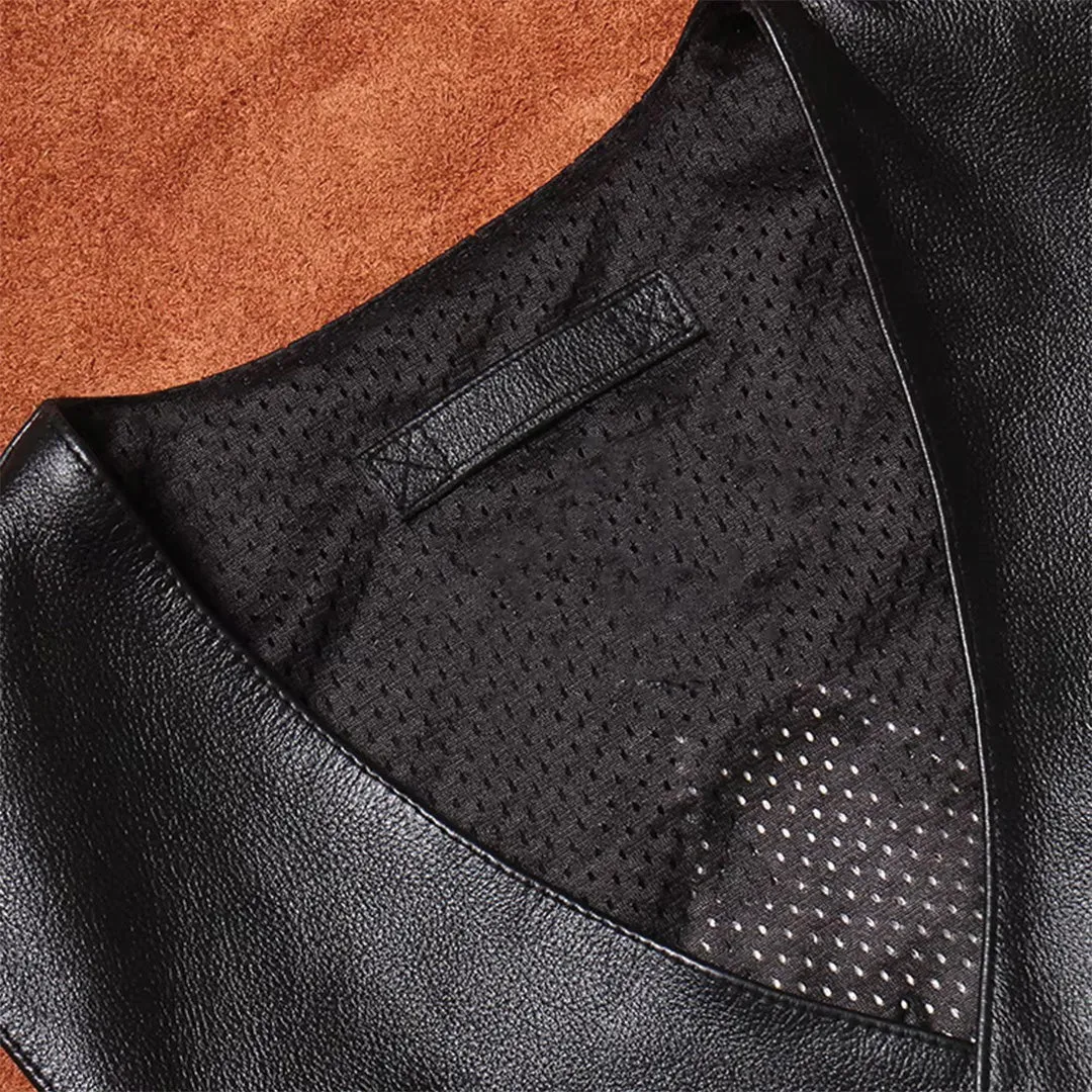 Native Cowhide Leather Vest