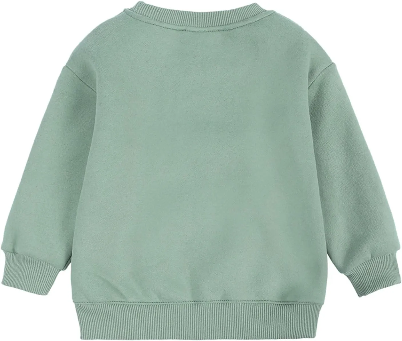 Newborn Infant Baby Boys Girls Cotton Pullover Sweatshirt Toddler Solid Color Crewneck Blouse Shirt Tops Kids Warm Clothes