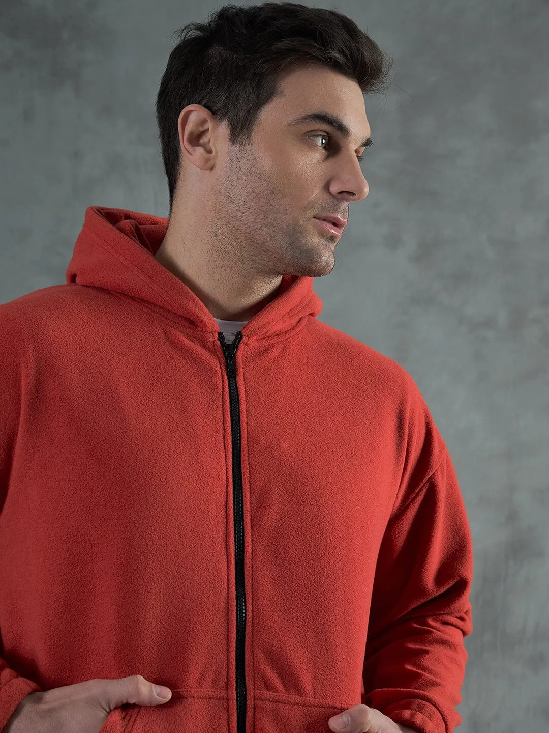 Orange Inmate Polar Fleece Hoodie
