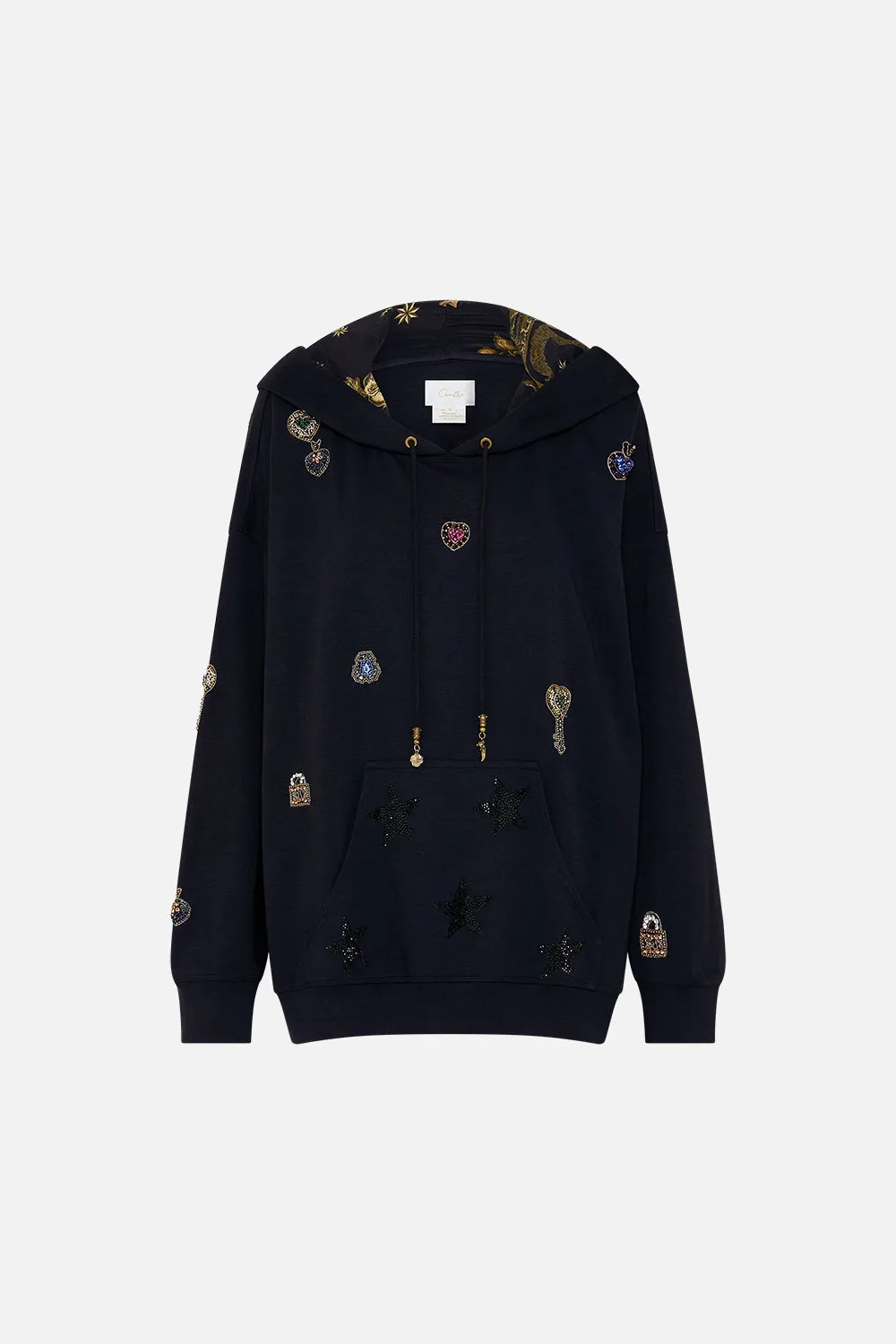 OVERSIZED EMBELLISHED BOYFRIEND HOODIE AMSTERGLAM
