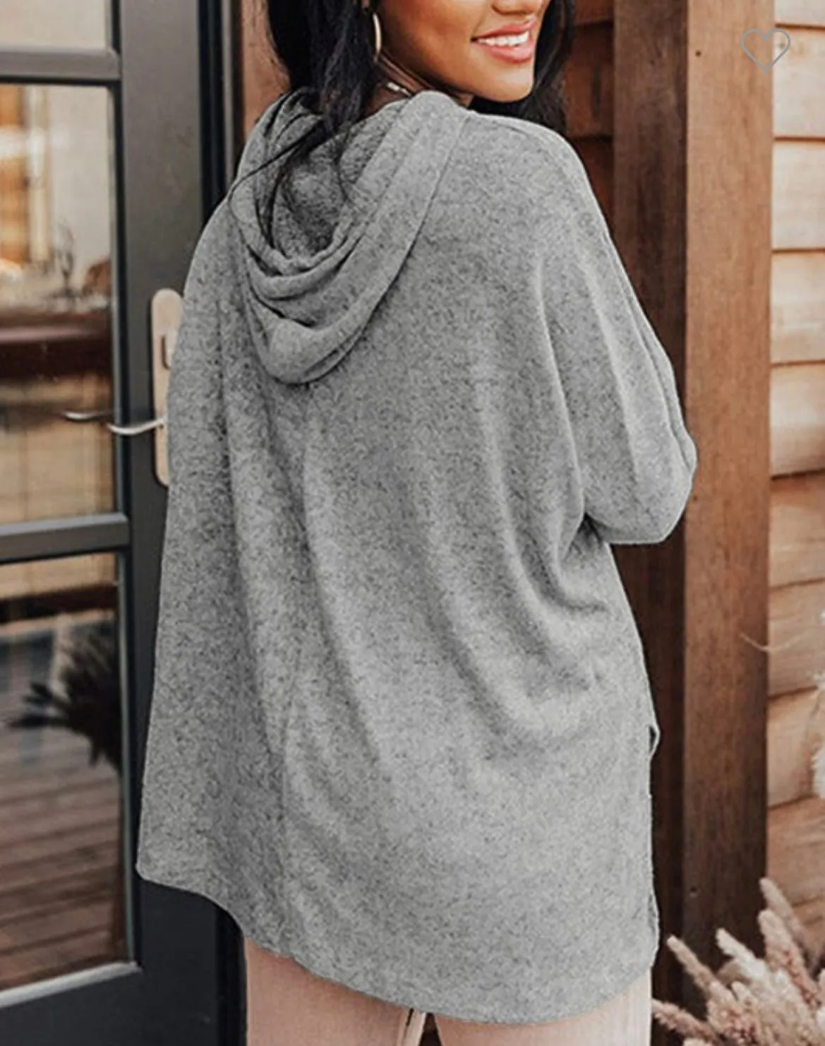 Oversized grey hoodie