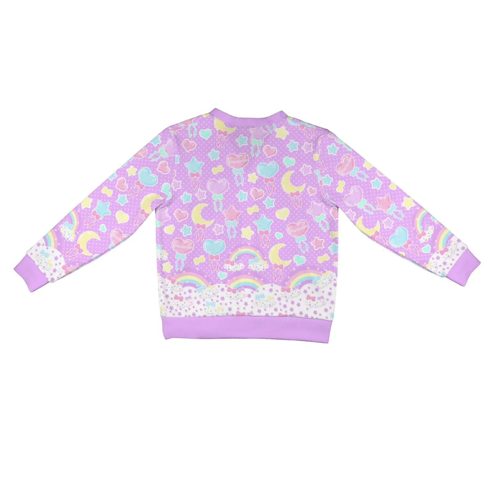 Pastel Party Women's Ribbed Button Up Cardigan (Lavender)