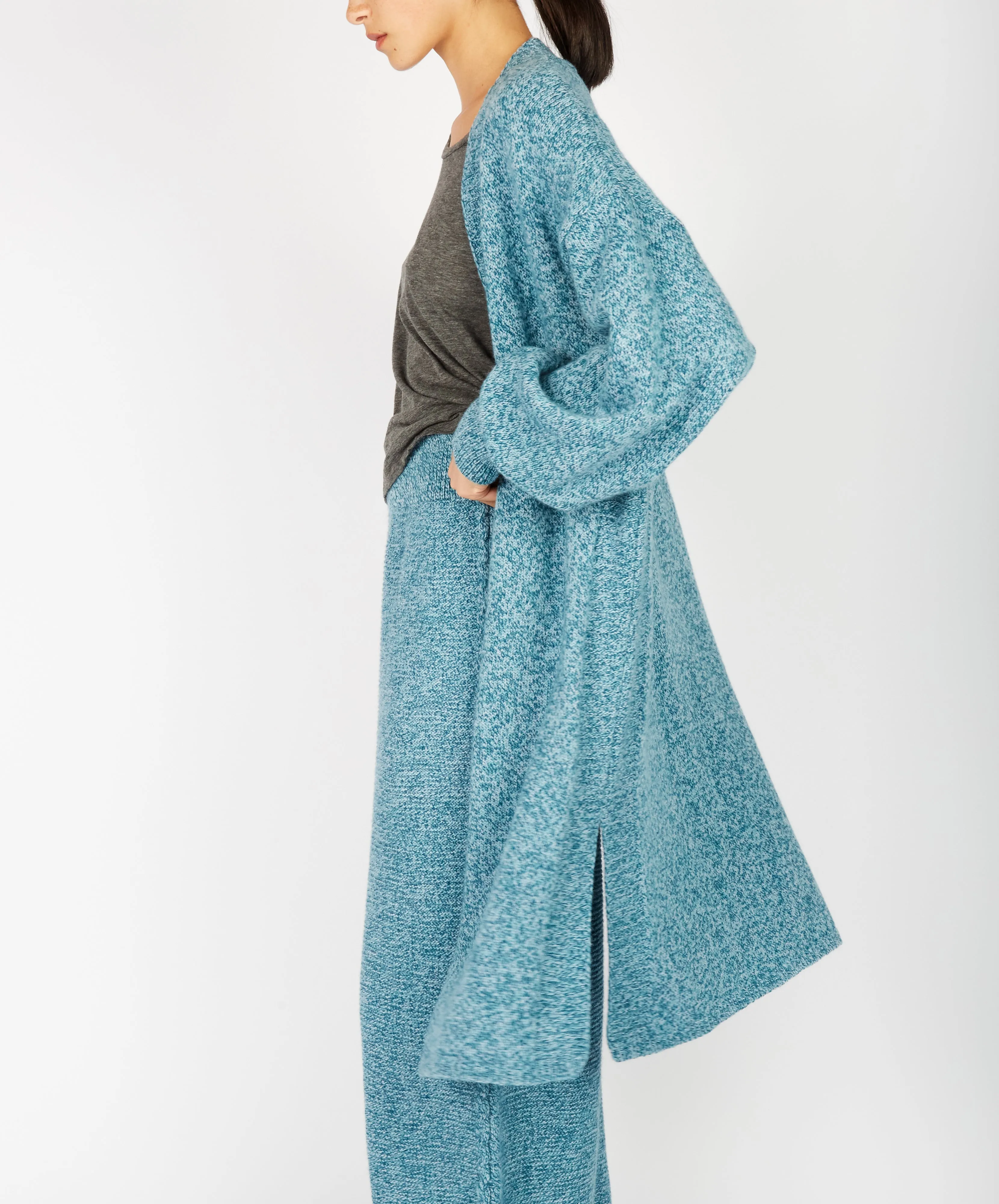 Raven Jersey Cardigan Larimar
