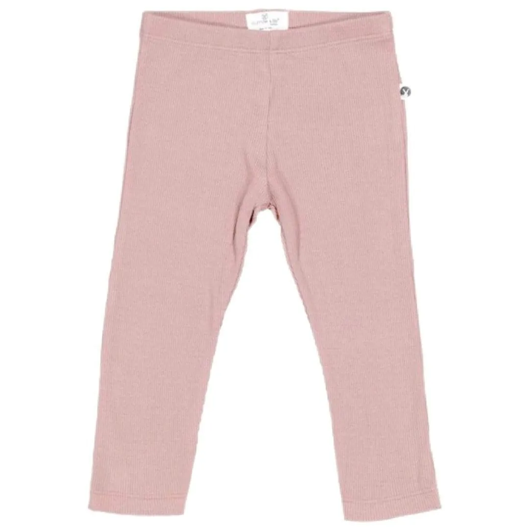 Rib Leggings - Dusty Rose
