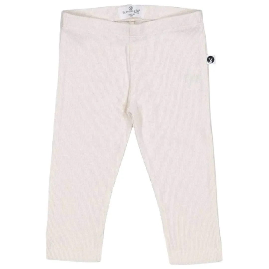 Rib Leggings - Natural