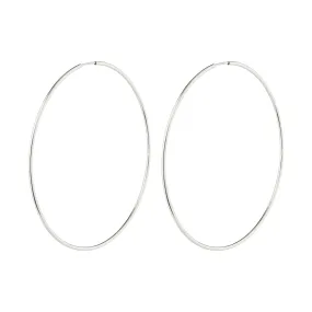 SANNE X-large hoop earrings silver-plated