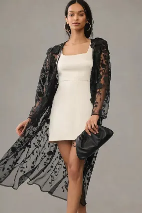 Sheer Floral Duster