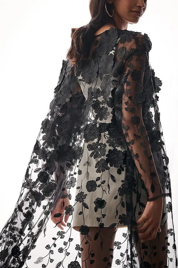 Sheer Floral Duster