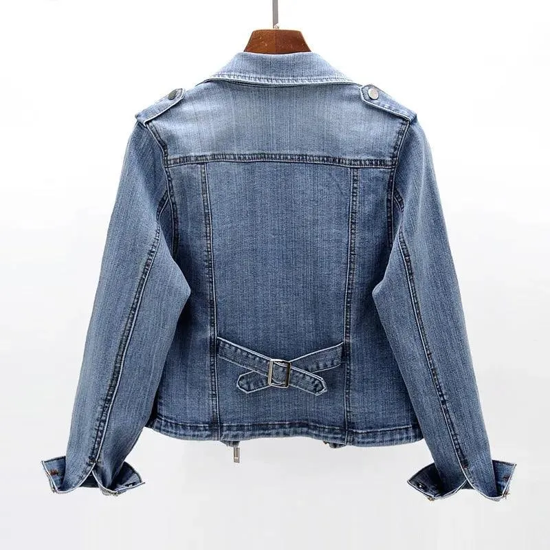 Slim Fit Denim Coat