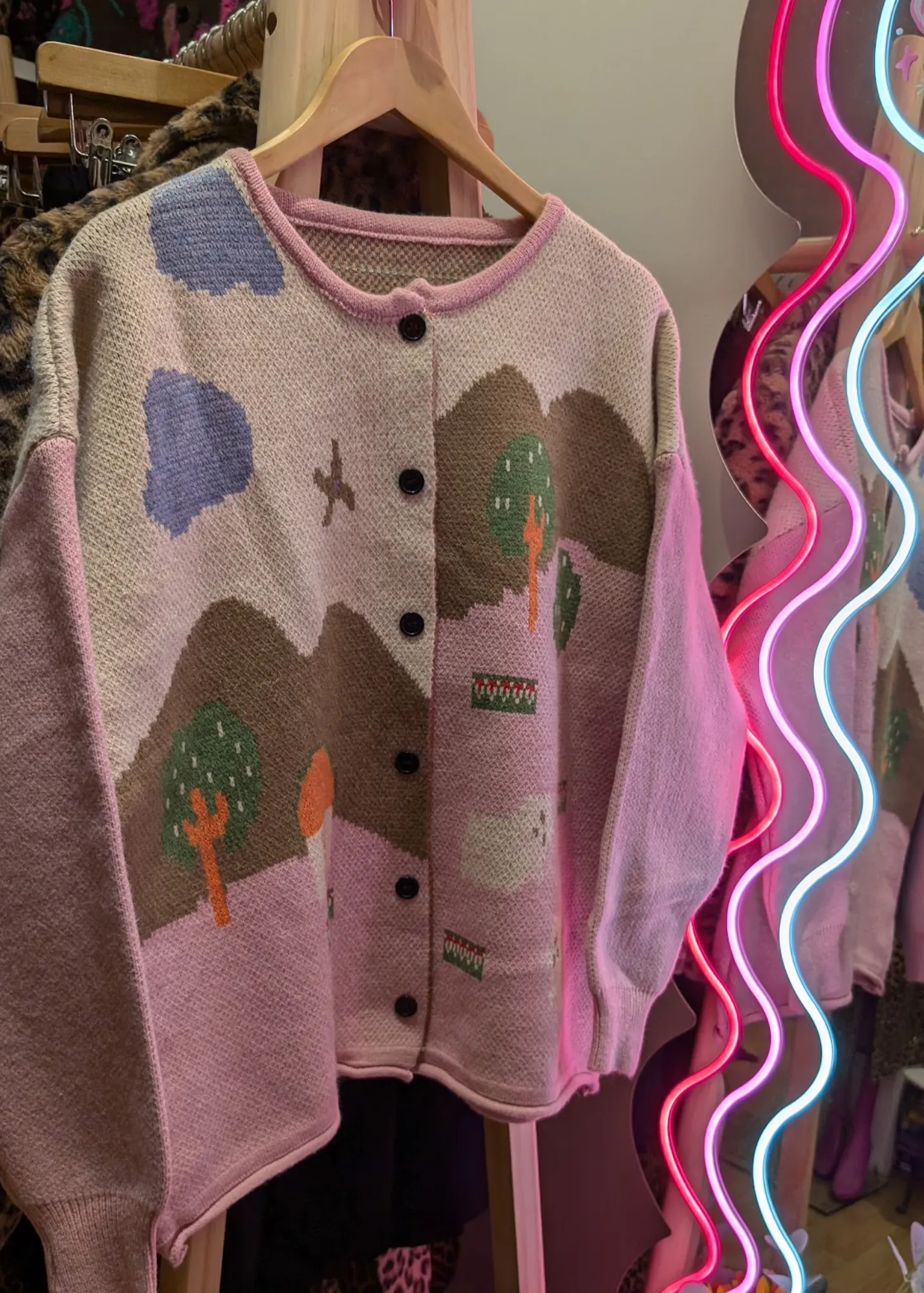 The Edit - Pastel Landscape Cardigan