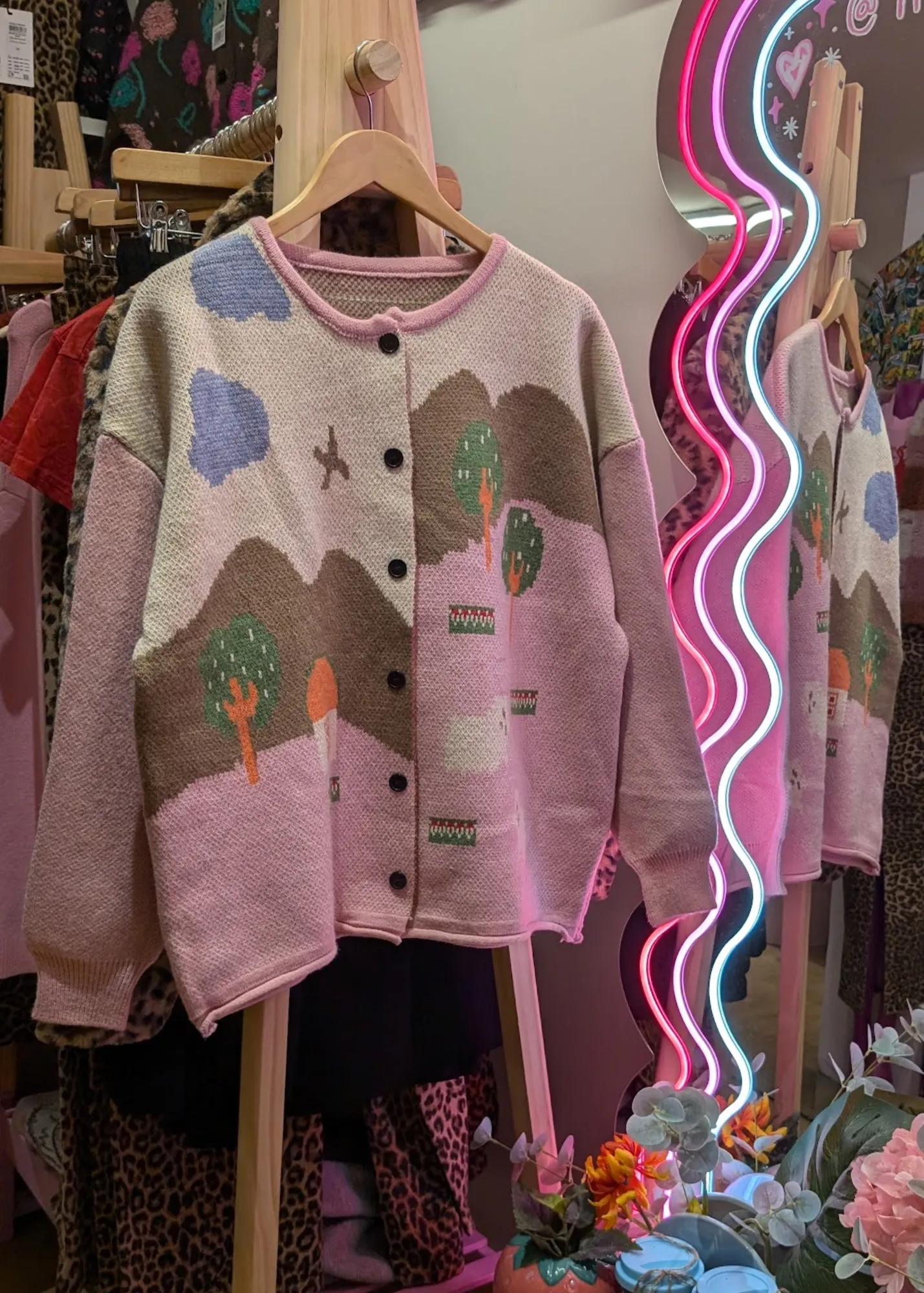 The Edit - Pastel Landscape Cardigan
