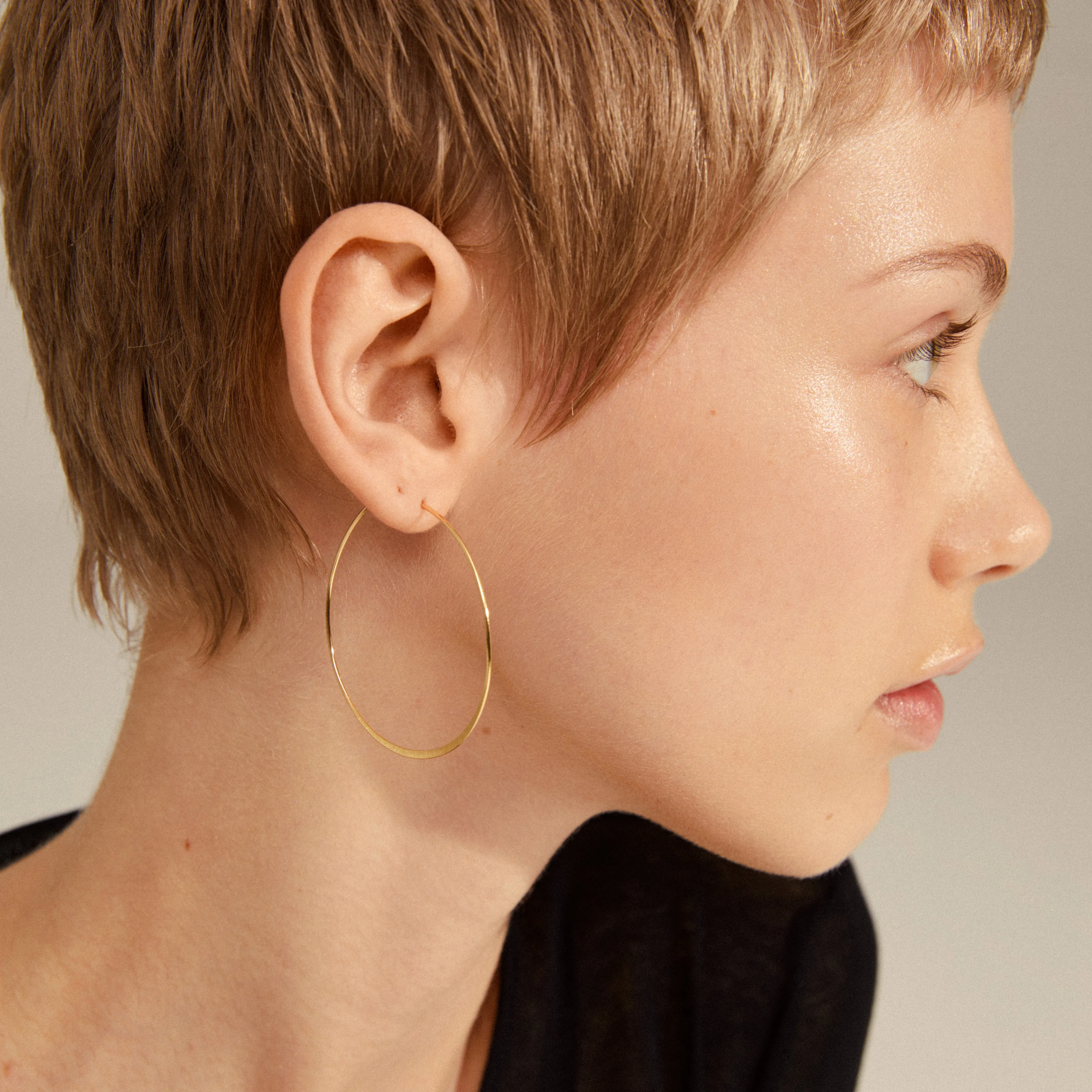 TILLY large hoop earrings gold-plated