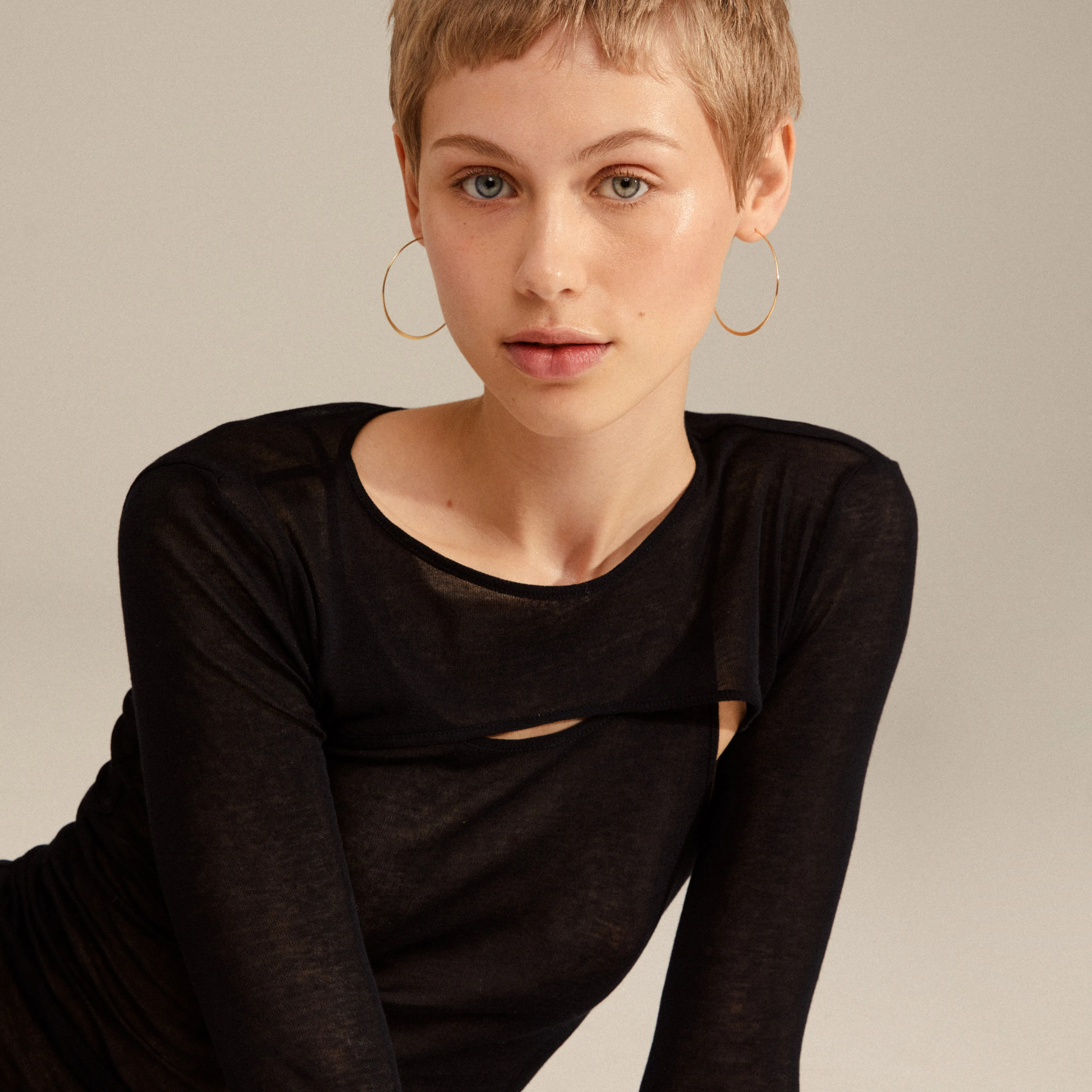 TILLY large hoop earrings gold-plated