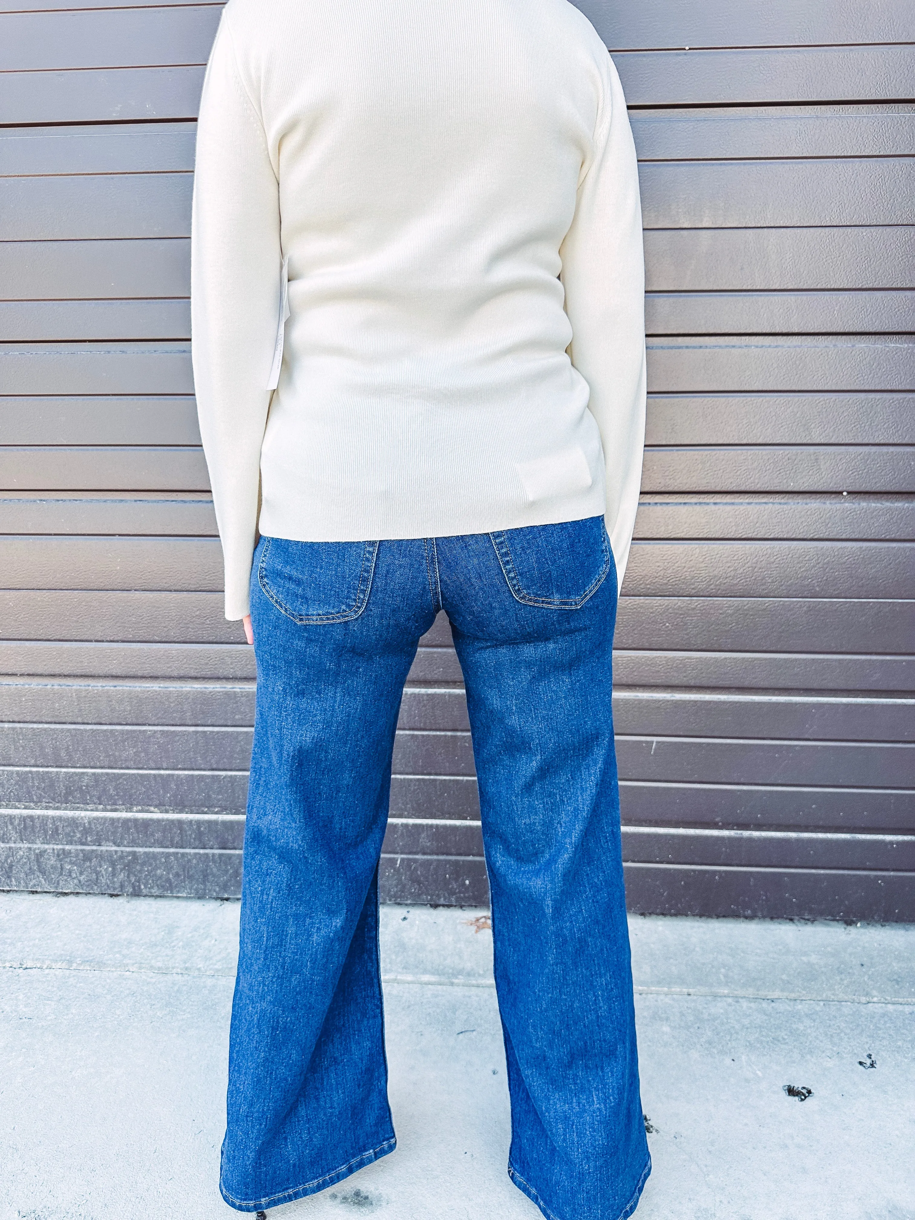 Tribal Brooke High Rise Palazzo Jeans