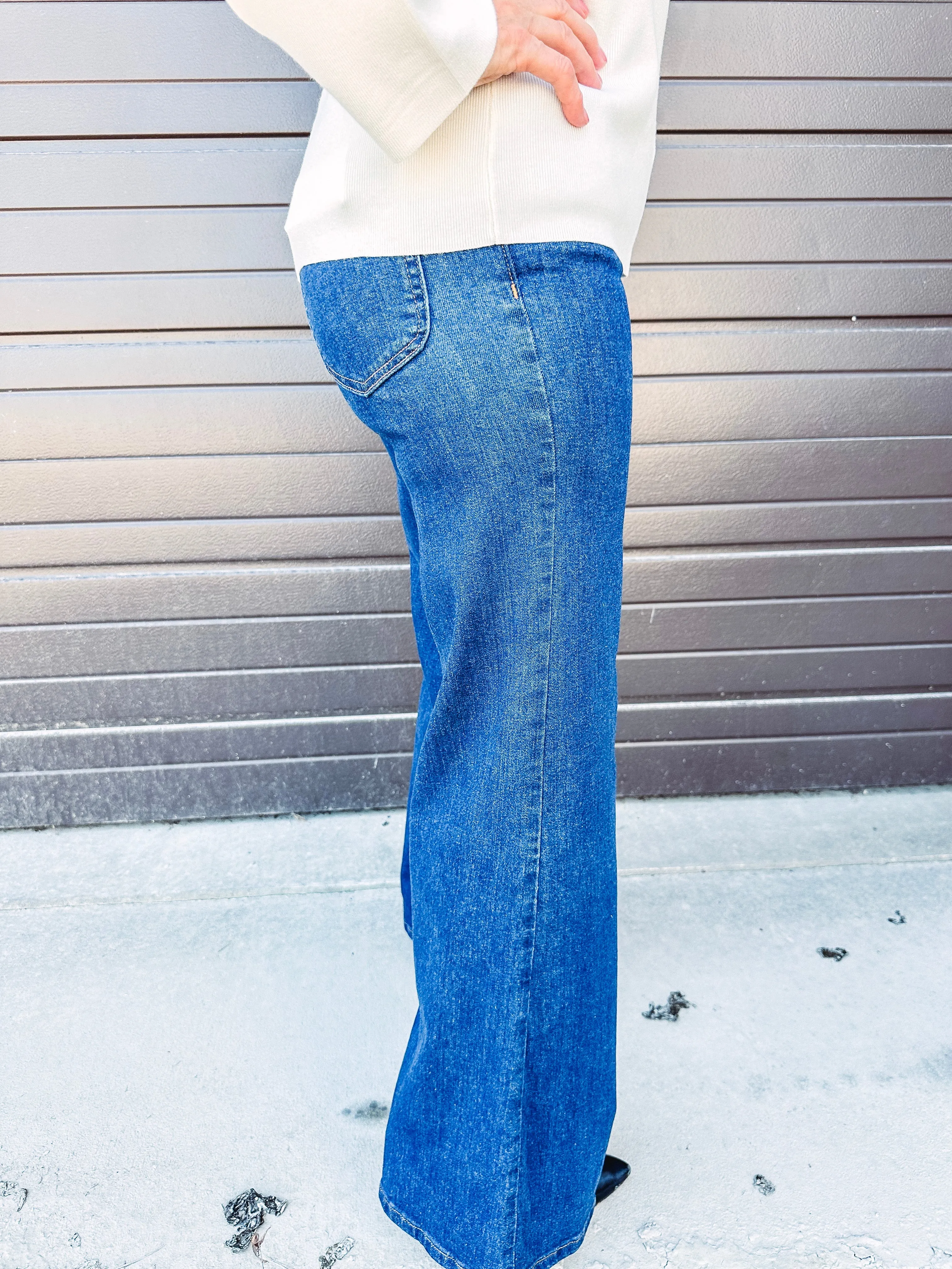 Tribal Brooke High Rise Palazzo Jeans