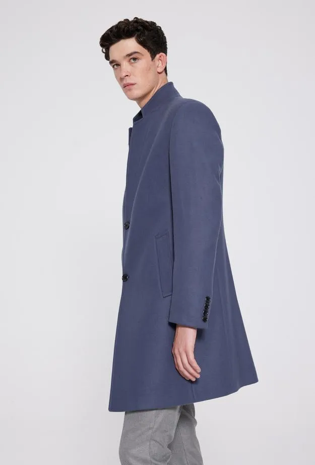 Twn Slim Fit Grey Coat