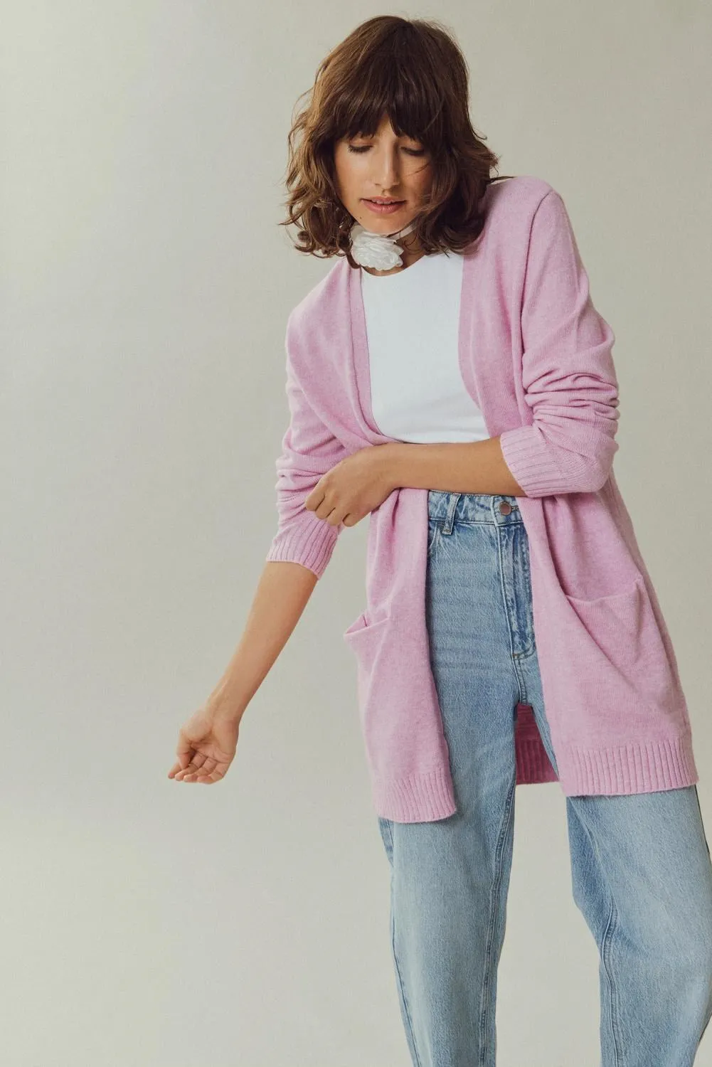 VIRIL OPEN KNIT CARDIGAN - NOOS
