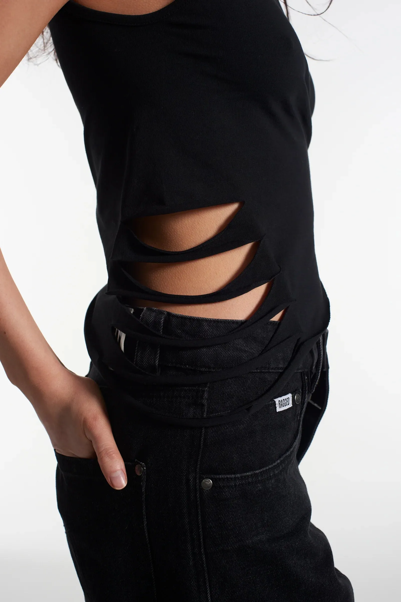 Web Slashed Vest Top