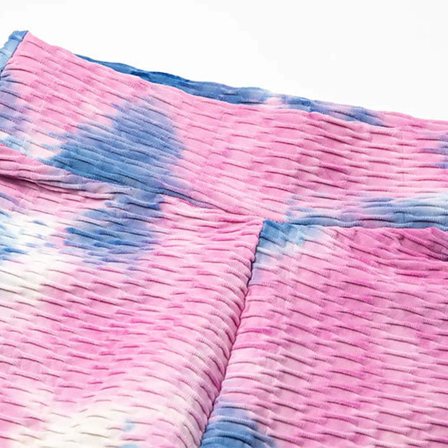 Womans Yoga Pants Leggings Exercise Breathable Lifting Ninth Pants Hip Sports Bubble Tie-dye Women's Pants Workout
