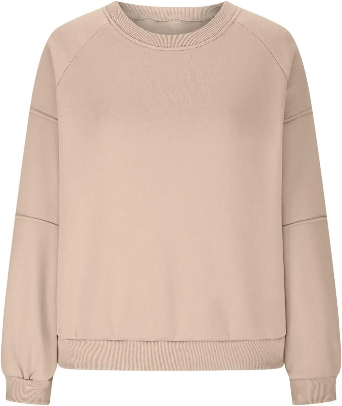 Women Y2k Teen Grils Sweatshirt Oversized Casual Cropped Pullover Crewneck Fleece Lightweight Long Sleeve Loose Tops