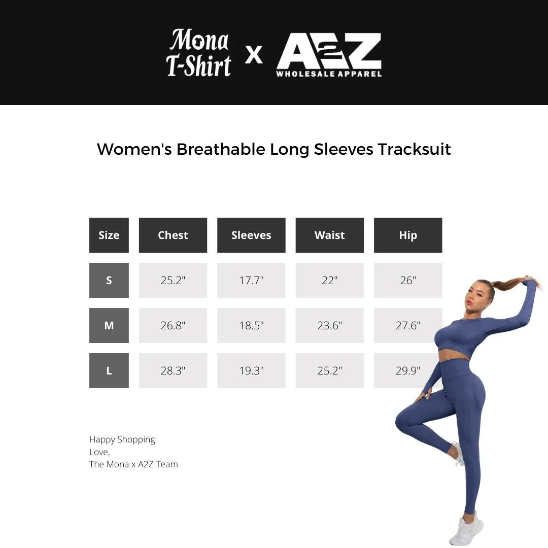 Women's Breathable Long Sleeves Tracksuit