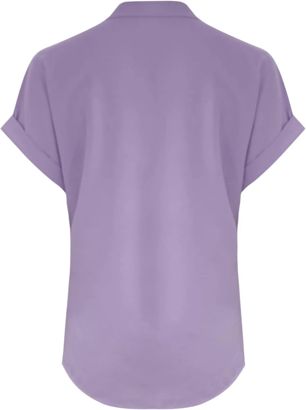 Womens Button Down Linen Shirt Short Sleeve V Neck Shirts Solid Color Comfy Tops Summer Casual Dressy Tunic Top