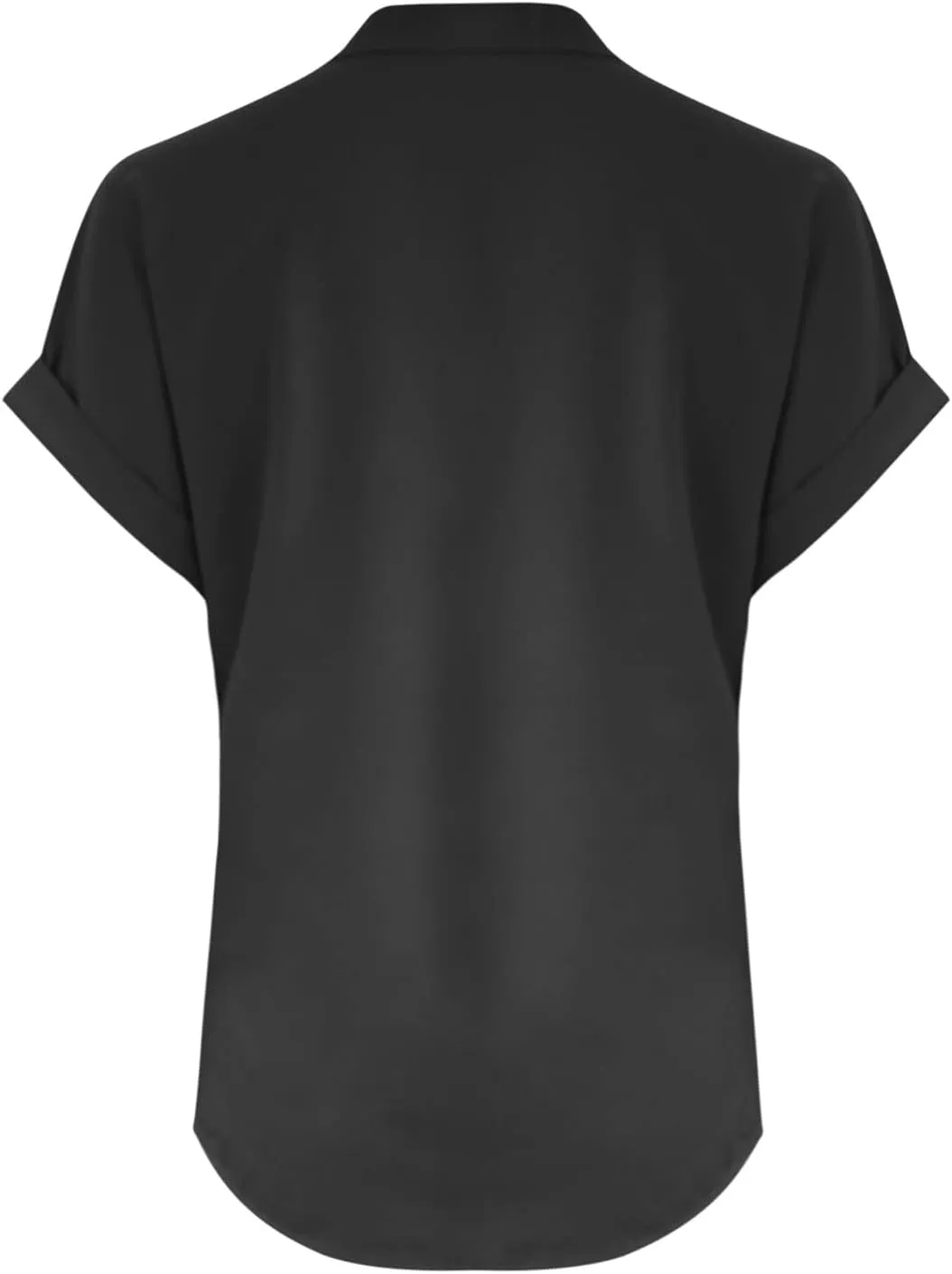Womens Cotton Linen Tees Summer Short Cap Sleeve Rolled Button Up Shirts Casual V Neck Collared Comfy Blouses Tops