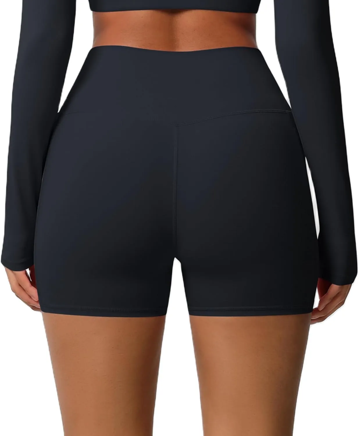 Women's High Waisted Yoga Shorts with Pockets - Buttery Soft Tummy Control Leggings, Breathable & Durable for Workout