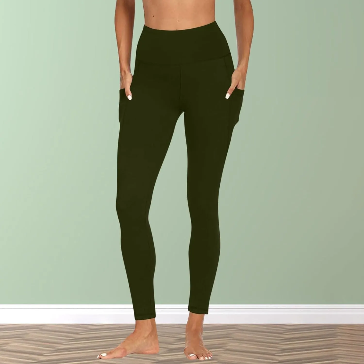 Women's Workout Yoga Leggings,Breathable Soft Yoga Pro Pant Seamless Gym Booty Tights for Jogging Yoga Reg & Plus Size