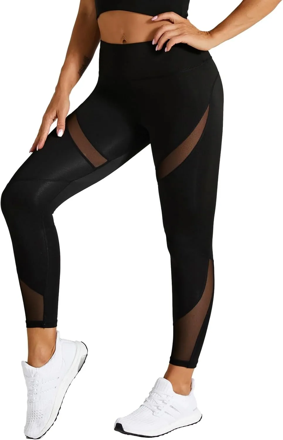 Women's Workout Yoga Leggings,Breathable Soft Yoga Pro Pant Seamless Gym Booty Tights for Jogging Yoga Reg & Plus Size