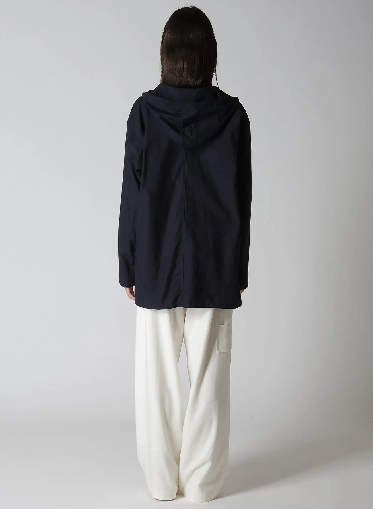 [Y's BORN PRODUCT] THIN COTTON TWILL HOODIE PULL OVER