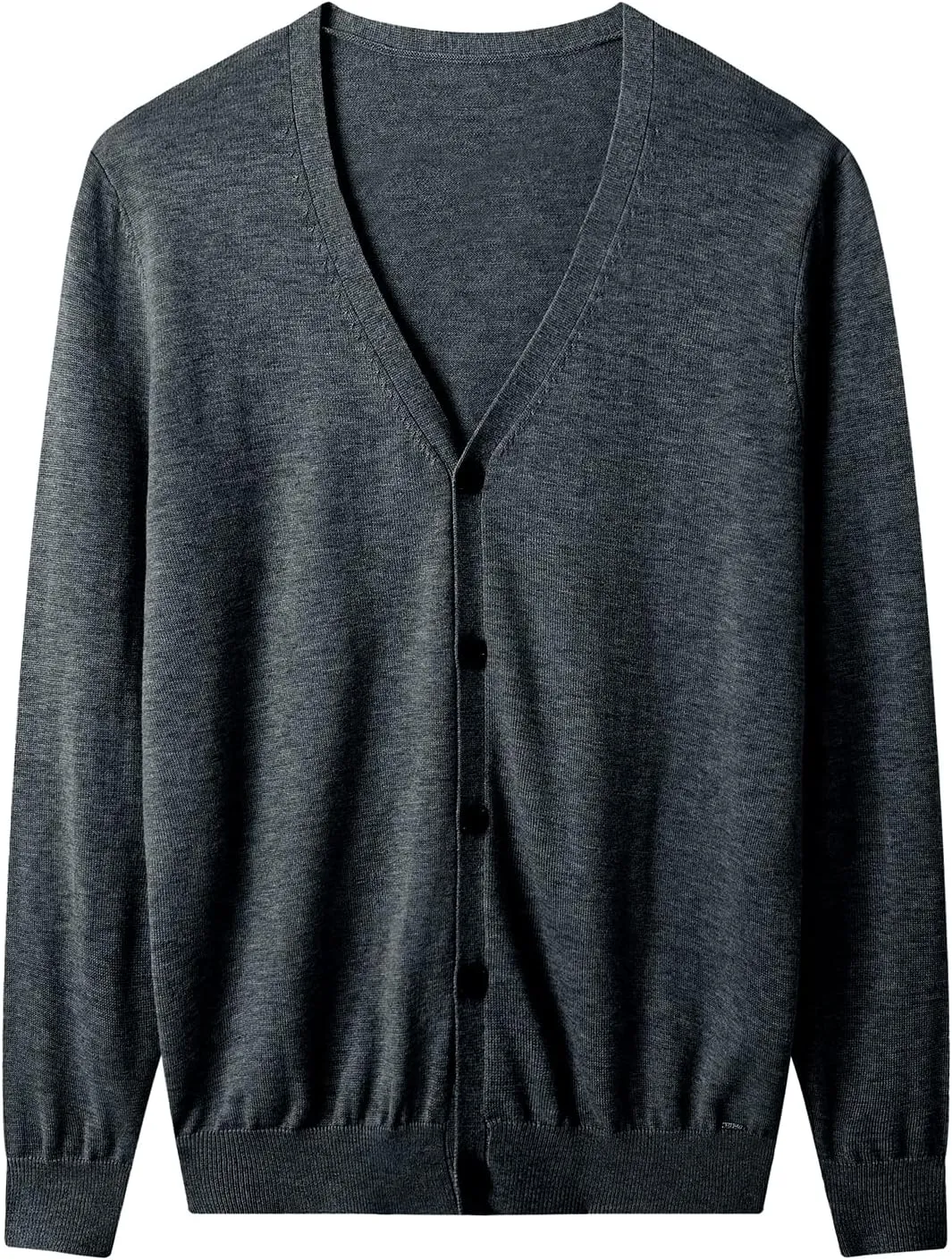 ZHILI Men's V Neck Cardigan Sweater Casual Lightweight Button Down Knitted Cardigan Sweater