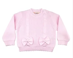 Zubels Bow Lightweight Knit Sweater